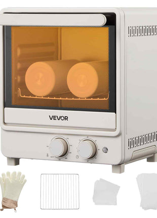 Sublimation Oven Machine, 13 Qt, Fits 20oz Tumblers, with 50 Shrink Films, 1 Tape and 2 Heat Gloves, Oven for Sublimation Blank Tumblers, Mugs, Bowls, Off-White