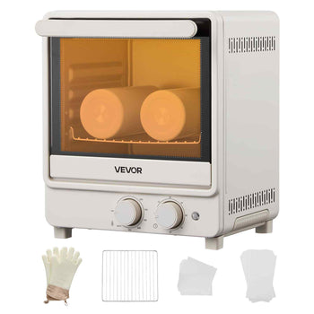 Sublimation Oven Machine, 13 Qt, Fits 20oz Tumblers, with 50 Shrink Films, 1 Tape and 2 Heat Gloves, Oven for Sublimation Blank Tumblers, Mugs, Bowls, Off-White