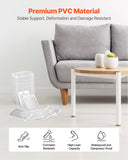 Furniture Leveling Shims, 30 PCS 1.97 x 1.16 x 0.22 inch Non-Skid Clear Plastic Pads, Easy-to-Cut Furniture Leveler, Ideal Shim Leveler for Couch, Refrigerator, Table Legs to Avoid Wobbling