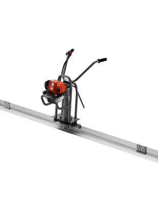 Concrete Power Screed Gas-Powered Leveling Tool 12 ft Aluminum Board, 1.16HP Engine, 4 Stroke Vibrating Screed, Handle Height Adjustable, Support Legs for Patio, Driveway, Floor Finishing