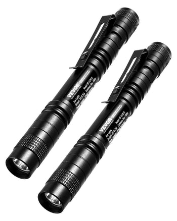 Pen Light, 2-Pack 100 Lumens Pocket Flashlight with Clip, IPX4 Waterproof Portable Penlight, Compact and Lightweight for Tight Spaces, Work, Inspection, Emergency, Mechanics, Outdoor Use