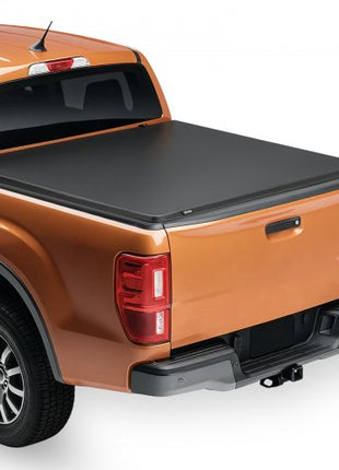 Soft Roll-Up Truck Bed Tonneau Cover, Compatible with 2014-2025 Chevy Silverado/GMC Sierra 1500 & 2014-2019 2500 3500 HD, Fits 6.5 ft (6 ft 7 in/79 in) Bed, PVC Tonneau Cover with Aluminum Bars