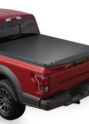 Soft Roll-Up Truck Bed Tonneau Cover, Compatible with 2017-2025 Ford F-250/350/450 Super Duty, Fits 6.8 ft (6 ft 10 in/82 in) Bed, Triple-Layer PVC Tonneau Cover with Three Aluminum Alloy Bars