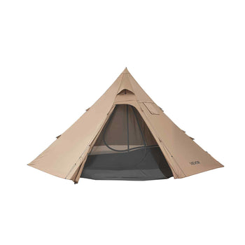 Hot Tent for 4 Persons, Camping Tipi Hot Tents with Stove Jack & Inner Tent, Portable Winter Camping Tents with Snow Skirt, Easy Setup, Waterproof 4 Season Shelter Tents for Fishing Backpacking
