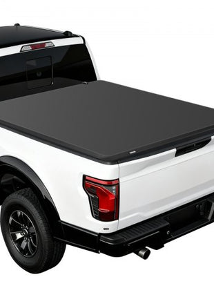 Soft Tri-Fold Truck Bed Tonneau Cover, Compatible with 2015-2025 Ford F-150 5.5 ft (67.1 in) Bed, Waterproof Soft Folding Truck Tonneau Cover with 3-Layer PVC and Aluminum Alloy Support Bar