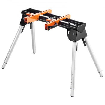Miter Saw Stand, 330lbs Load Capacity Steel Collapsible Stand for Miter Saw with One-piece Mounting Brackets Clamps, 29.1"-32.9" Adjustable Height, Portable Compact and Folding Miter Saw Stand