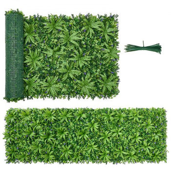 Artificial Plant Wall, 40 x 120 in Artificial Boxwood Panels, Sun Protection Greenery Backdrop Privacy Hedge Fence, Fake Grass Screen for Wedding, Indoor, Outdoor Garden, Backyard (1 PC)