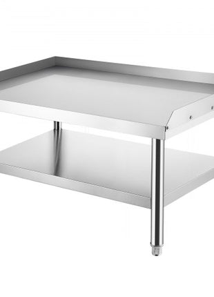 Stainless Steel Equipment Grill Stand, 48 x 30 x 24 Inches Stainless Table, Grill Stand Table with Adjustable Storage Undershelf, Equipment Stand Grill Table for Hotel, Home, Restaurant Kitchen