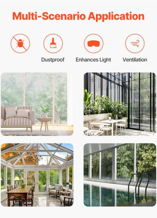 Window Screen Replacement, 100 ft × 96 in Window Screen Mesh, DIY Adjustable Fiberglass Screen Mesh - Durable, Washable & Easy to Install, Window Screen Repair Kit for Patio Porch Door Windows