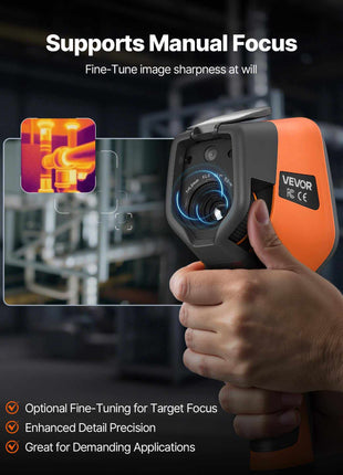 Thermal Camera, 384 x 288 IR Resolution, Handheld Thermal Imaging Camera with 5MP Visual Camera, 30HZ Refresh Rate Infrared Imager with 3.5-Inch Touch Screen, -4°F to 1022°F, WIFI Supported