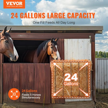 Livestock Hay Feeder, 24 Gallons Large Capacity, Heavy-Duty Steel Goat Hay Rack, 27'' Long Wall Mounted Horse Hay Holder, Multiple Sided Feeding Rack for Sheep Farm Livestock Indoor Outdoor