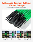 Livestock Scratching Brush, 1PC Goat Scratcher Brush Post with 4 Screws, 16.9" x 7.5" Cow Scratcher for Back Itch Relief, Massage Grooming Scratch Tool for Horse Cattle Sheep Pig, Green & Black