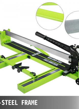 Tile Cutter 31.5 Inch Manual Tile Cutter 1.4 Inch Tile Cutting Machine Ceramic Porcelain Tile Cutter with Laser Guide All-Steel Frame and Bonus Spare Cutter Wheels Tile Cutter Hand Tool