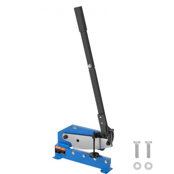 12" Manual Hand Plate Shear for Metal Sheet Processing, HS-12 Benchtop Cutter with Q235 Material, for Crafts Thick Steel Crafting, Heavy Duty Roll Press Machine for Builders, DIY Enthusiasts