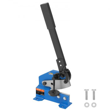 5" Manual Hand Plate Shear for Metal Sheet Processing, HS-5 Benchtop Cutter with Q235 Material, for Crafts Thick Steel Crafting, Heavy Duty Roll Press Machine for Builders, DIY Enthusiasts