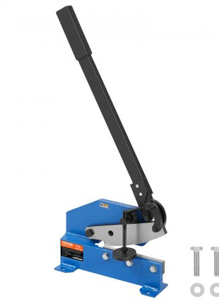 8" Manual Hand Plate Shear for Metal Sheet Processing, HS-8 Benchtop Cutter with Q235 Material, for Crafts Thick Steel Crafting, Heavy Duty Roll Press Machine for Builders, DIY Enthusiasts