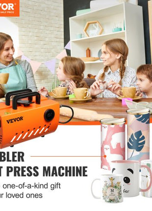 Mug Heat Press Machine, 30oz Tumbler Heat Press, Sublimation Transfer 11-15oz 16-25oz 30oz Straight Skinny Tumblers, Cup Heat Press with Heat-resist Gloves, Tape, DIY Ceramic Mugs Glasses