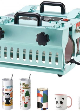 Tumbler Heat Press Machine, 2 Station Heaters, 11-30oz Mug Press, Heat Up Fast and Even, Tumbler Press with Dual Independent Display Screens, for Sublimation Tumblers, Cups, and Mugs