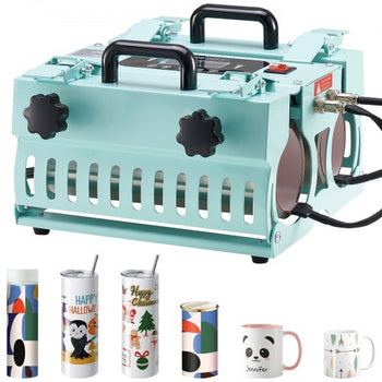 Tumbler Heat Press Machine, 2 Station Heaters, 11-30oz Mug Press, Heat Up Fast and Even, Tumbler Press with Dual Independent Display Screens, for Sublimation Tumblers, Cups, and Mugs