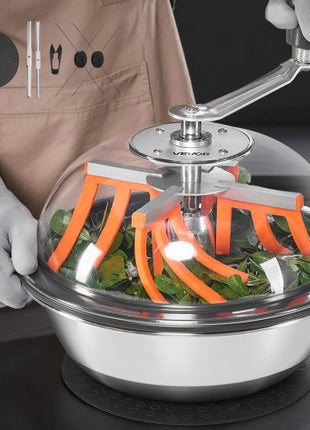 Bud Leaf Bowl Trimmer, 13 in Manual Bud Trimmer, with Sharp Stainless Steel Blades, Visual Cutting, Wet & Dry Hydroponic Cutting Machine, Twisted Spin Cut for Plants Leaves Buds Flowers