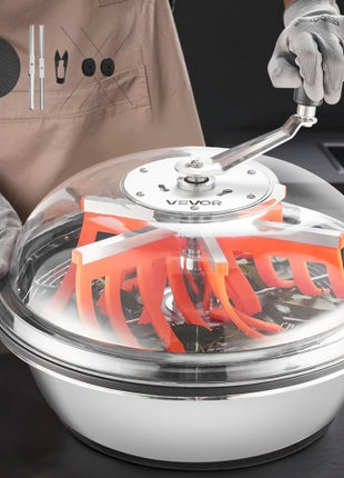 Bud Leaf Bowl Trimmer, 16 in Manual Bud Trimmer, with Sharp Stainless Steel Blades, Visual Cutting, Wet & Dry Hydroponic Cutting Machine, Twisted Spin Cut for Plants Leaves Buds Flowers