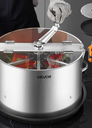 Manual Bud Leaf Trimmer, 16 in Reaper Bowl Bud Trimmer with Stainless Steel Blades, Visual Cutting, Wet & Dry Hydroponic Cutting Machine with Tray, Twisted Spin Cut for Plant Buds Flowers
