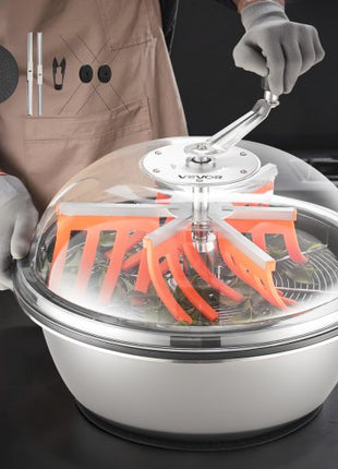 Bud Leaf Bowl Trimmer, 19 in Manual Bud Trimmer, with Sharp Stainless Steel Blades, Visual Cutting, Wet & Dry Hydroponic Cutting Machine, Twisted Spin Cut for Plants Leaves Buds Flowers
