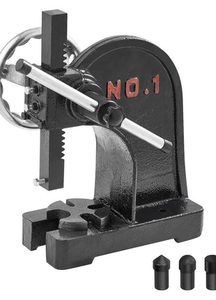 Classic black cast iron apple peeler with sturdy handle and three interchangeable blades for precision peeling.