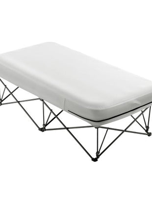Air Mattress Twin with Frame, 1 Person Inflatable Mattress with Pump & Rolling Carry Case, Portable Folding Blow Up Mattress Supports 300lbs, Fast Inflating Air Bed for Home, Guests & Camping