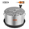 Stainless steel VEVOR herb drying machine with transparent lid, includes scissors; efficient and durable design.