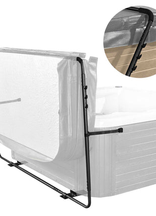 Hot Tub Cover Lift, Spa Cover Lift, Height 31.5" - 41.3" Width 53" - 92.5" Adjustable, Installed at the Bottom on One Side, Suitable for Various Sizes of Rectangular Bathtubs, Hot Tubs, Spa
