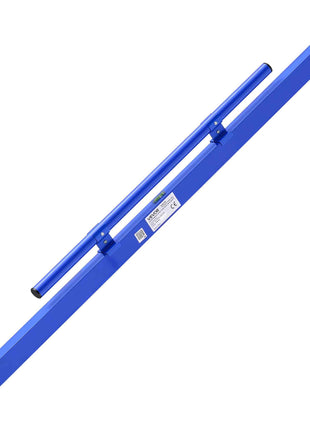 Concrete Screed 48 in Length Manual Screed Board Aluminum Alloy Blue, Built-in Bubble Level, Powder-coated Finish, Lightweight Paver Leveling Tool for Patio, Sidewalk, Garage Floor Finishing