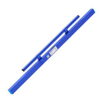 Concrete Screed 48 in Length Manual Screed Board Aluminum Alloy Blue, Built-in Bubble Level, Powder-coated Finish, Lightweight Paver Leveling Tool for Patio, Sidewalk, Garage Floor Finishing