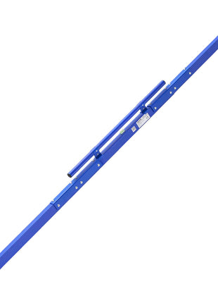 Concrete Screed 96 in Length Manual Screed Board Aluminum Alloy Blue, Built-in Bubble Level, Powder-coated Finish, Lightweight Paver Leveling Tool for Patio, Sidewalk, Garage Floor Finishing