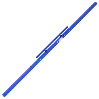 Concrete Screed 96 in Length Manual Screed Board Aluminum Alloy Blue, Built-in Bubble Level, Powder-coated Finish, Lightweight Paver Leveling Tool for Patio, Sidewalk, Garage Floor Finishing