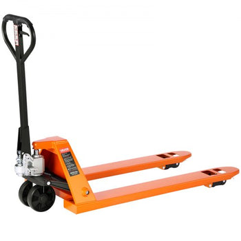 Pallet Jack, 6600 lbs Load Capacity, Manual Pallet Truck with 48L x 27W Inch Forks for Material Handling, 3.35-7.1 Inch Fork Lift Height Range, Suitable for Warehouse, Supermarket, Manufacturing