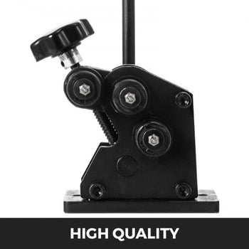 Manual Plate Steel Ring Bender 13-1/2inch Single Pinch Portable Hand Crank Ring Handle Rolling 3inch And Larger Circular Rings