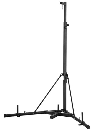 Punching Bag Stand, Steel Heavy Duty Workout Training Equipment, Adjustable Height Boxing Punching Stand with Weighted Base, Holds Up to 140 lbs, Freestanding Sandbag Rack for Home Gym Fitness