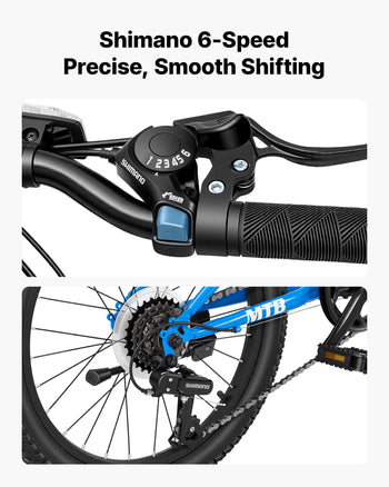 Mountain Bike for Men and Women 20 inch Outdoor Bicycle 6 Speeds, Adult Bikes, Front Suspension, Adjustable Saddle, All-Terrain Tires, High Carbon Steel Frame, Dual Brake, Pre-Assembled