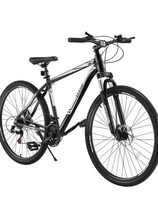 Mountain Bike, 29 inch MTB Bicycle with Front Suspension, 21 Speeds SHIMANO Twist Shifting, Comfort Saddle, Dual Disc Brakes, Aluminum Alloy Frame, Adult Sport Cycling Bicycle for Men Women Trail Snow