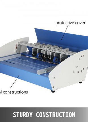 Electric Creasing Machine 21 Inch Paper Creasing Scoring Machine 3 in 1 Creasing Machine with Heavy Duty Metal Present Multi-function