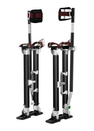 Drywall Stilts, 24''-40'' Adjustable Aluminum Tool Stilts with Protective Knee Pads, Durable and Non-slip Work Stilts for Sheetrock Painting, Walking, Taping, Black