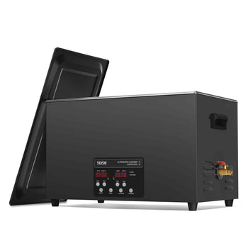 30L Ultrasonic Cleaner, 600W Digital Ultrasonic Cleaning Machine with Upgraded Degassing and Gentle Mode, 40kHz Industrial Ultrasound Cleaner with Timer and Heater for Retainer Jewelry Tools