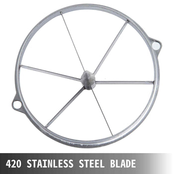 6-Section Commercial Easy Wedger Stainless Steel Blade Fruit Lime Slicer, Lemon Cutter for Home Bar Restaurant