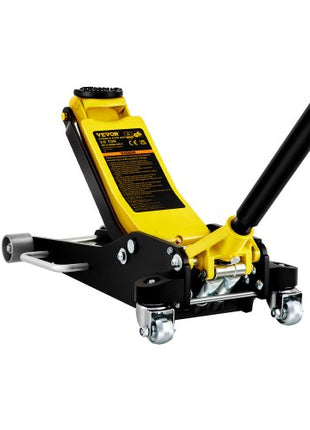 Floor Jack, 3 Ton Low Profile Floor Jack, Aluminum and Steel Racing Floor Jack with Dual Pistons Quick Lift Pump, Floor Jack Lifting Range 3-6/11"-19-11/16"