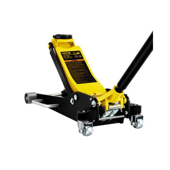 Floor Jack, 3 Ton Low Profile Floor Jack, Aluminum and Steel Racing Floor Jack with Dual Pistons Quick Lift Pump, Floor Jack Lifting Range 3-6/11"-19-11/16"