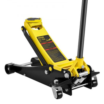 Floor Jack, 2.5 Ton Low Profile Floor Jack, Heavy-duty Steel Racing Floor Jack with Dual Pistons Quick Lift Pump, Floor Jack Lifting Range 3.64"-19.49"