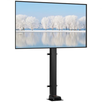 Motorized TV Lift with Swivel, Adjustable Height 28.74-68.11 Inch for 32-70 Inch TVs, Remote Controlled, 154 Lbs Capacity, Manual Left/Right Swivel 30°