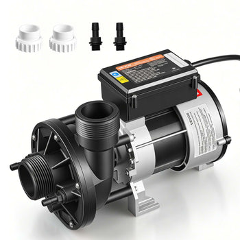 SPA Pump 1.5HP Hot Tub Bath Pump 115V 119GPM Flow Rate with 1.5" Port, 90° Rotational Interface, 54 ft Max Lifting Height, Copper Motor, SPA Bath Water Circulation, Compatible with OEM Models