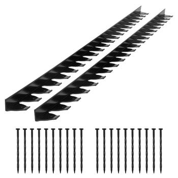Landscape Edging Border, 10Pcs 6 ft x 1.6 in Plastic Garden Edging with 60 Spikes, Sun-Resistant Flowerbed Borders, DIY Layout, No Dig Garden Edger Border Divider for Lawn Edgings for Yard